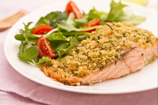 Salmone croccante