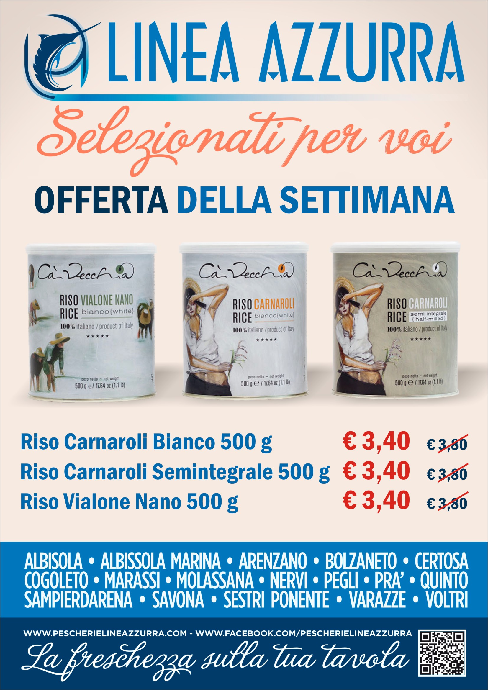 Riso Carnaroli Bianco, Riso Vialone Nano e Riso Carnaroli Semintegrale in offerta a € 3,40